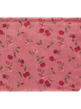 Makeup Bag Large Zipper Corduroy Make Up Pouch for Purse Travel Canvas Cosmetic